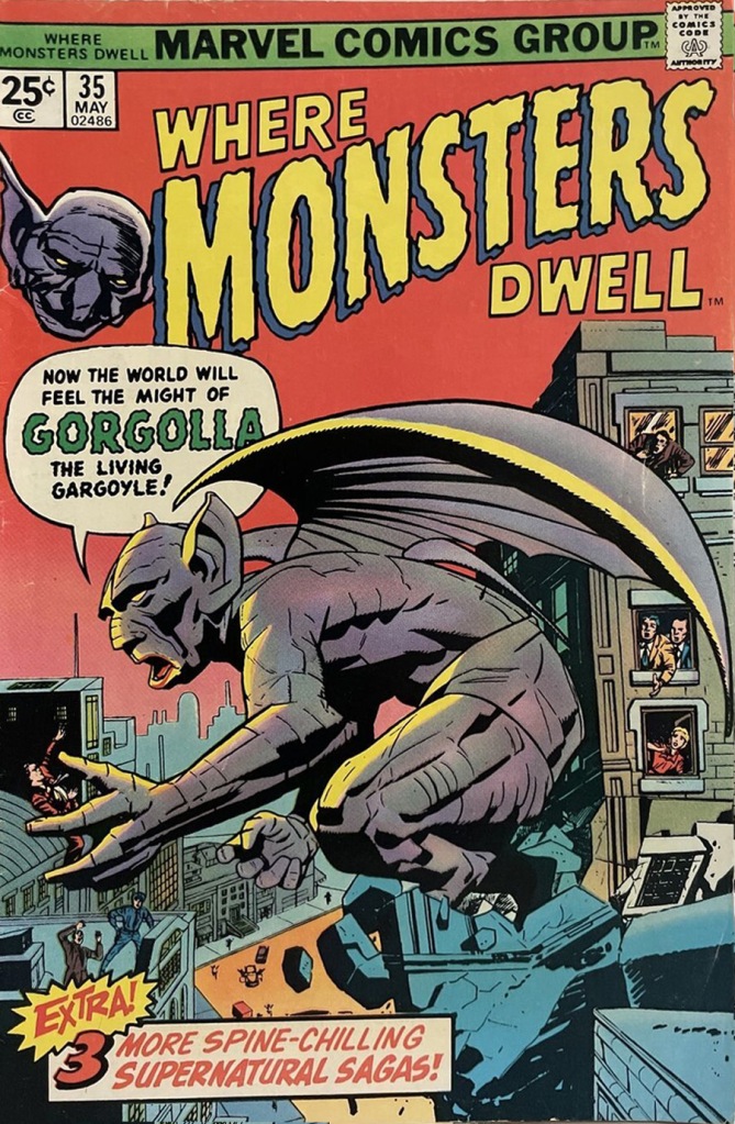Where Monsters Dwell Vol 1 Issue #35  - cover art by Jack Kirby