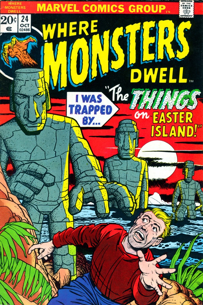 Where Monsters Dwell Vol 1 Issue #24  - cover art by Jack Kirby