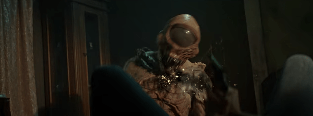 The weird-ass creature gets shot!