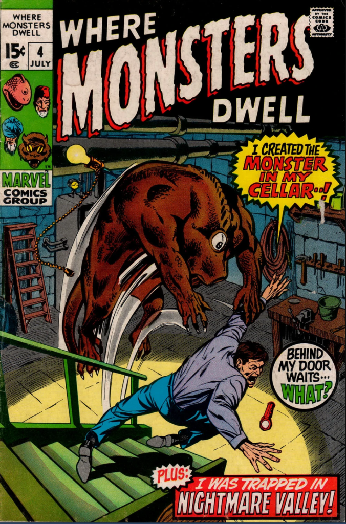Where Monsters Dwell Vol 1 Issue #4 - cover art by Marie Severin
