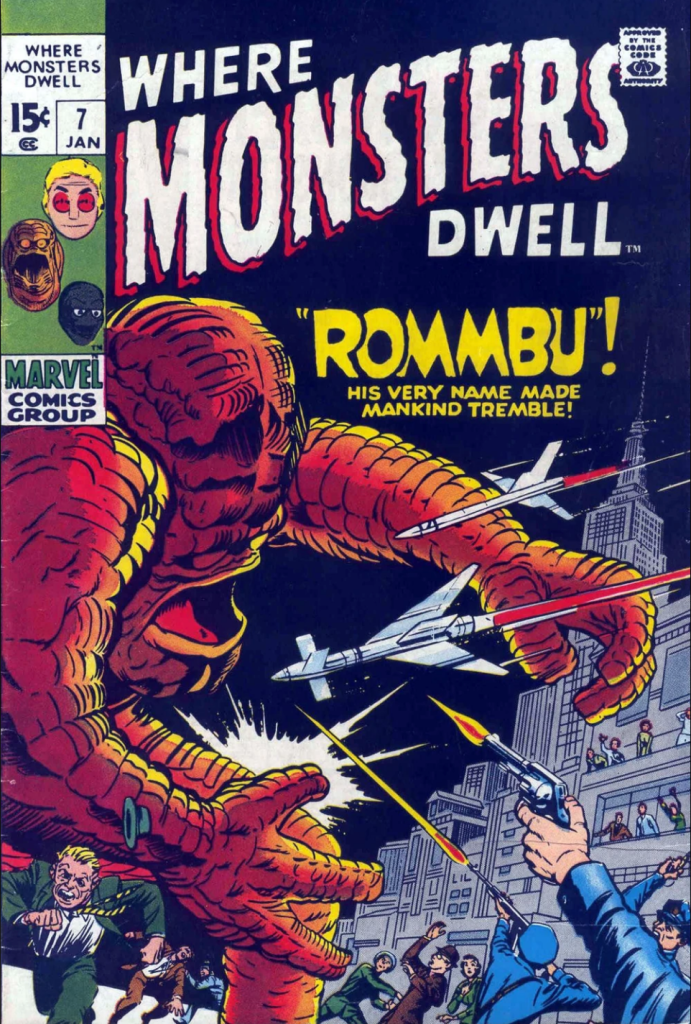 Where Monsters Dwell Vol 1 Issue #7 - cover art by Jack Kirby