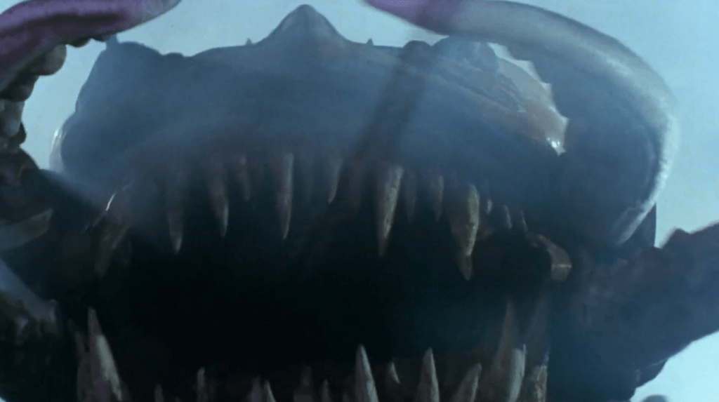 The centipede has mandibles and lots of teeth!