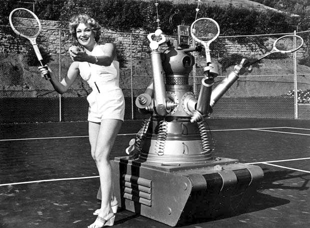 After GOG was finished, producer Ivan Tors married Constance Dowling and brought one of the movie's robots back to his home