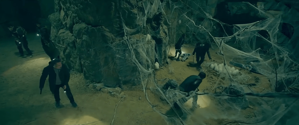 ...and they reach a cobweb-festooned cavern