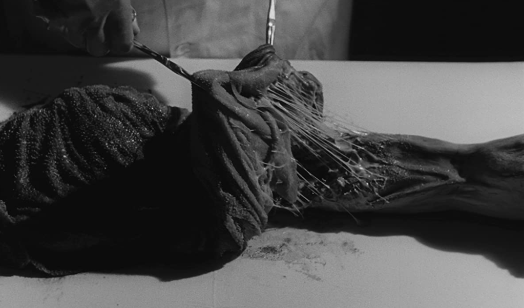 Quite a grisly scene for 1959