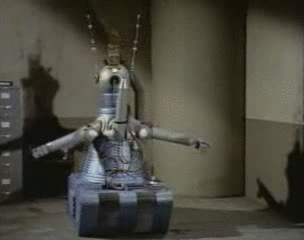 The robots like to wave their arms about!