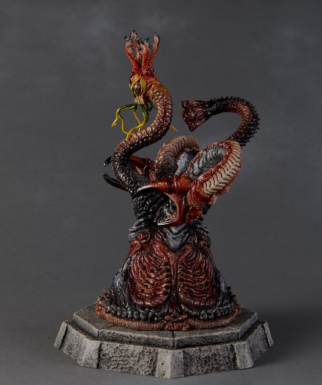 Great Race of Yith prepainted statue - side view