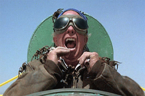 The duster plane pilot has the world's highest-pitched scream!