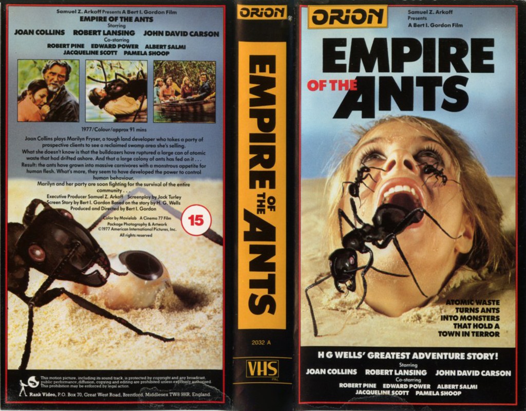 UK VHS sleeve for Empire of the Ants