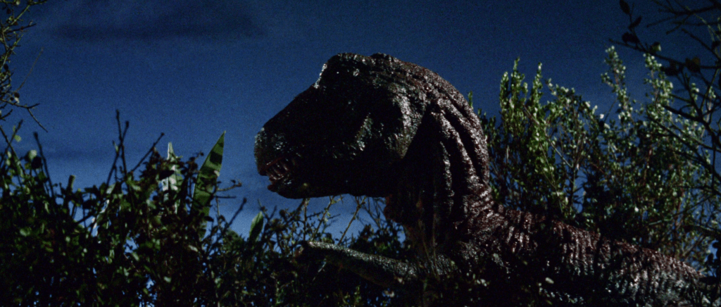 The large mechanical Tyrannosaurus model