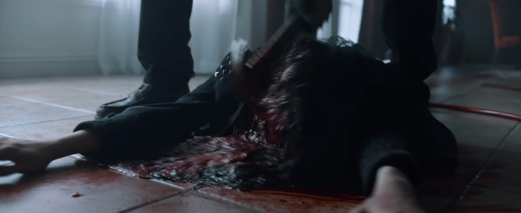 Hammer time! A head gets bashed-in at the very start of the film!