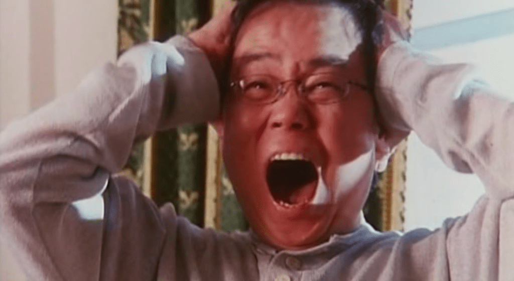 ...and at the end of this segment the solicitor undergoes plastic surgery after an accident... and ends up with the murder victim's face!