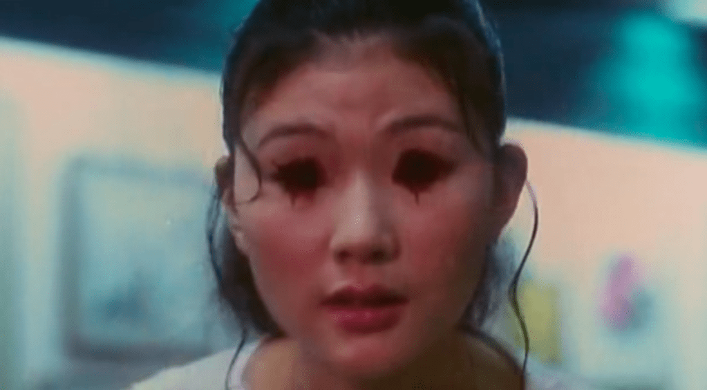 Her eyes have fallen out!