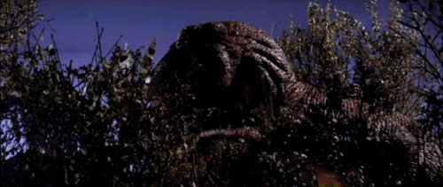 ...and here's the cable-controlled dino in action