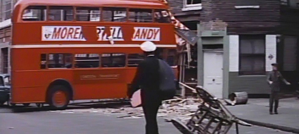 Crashed double decker