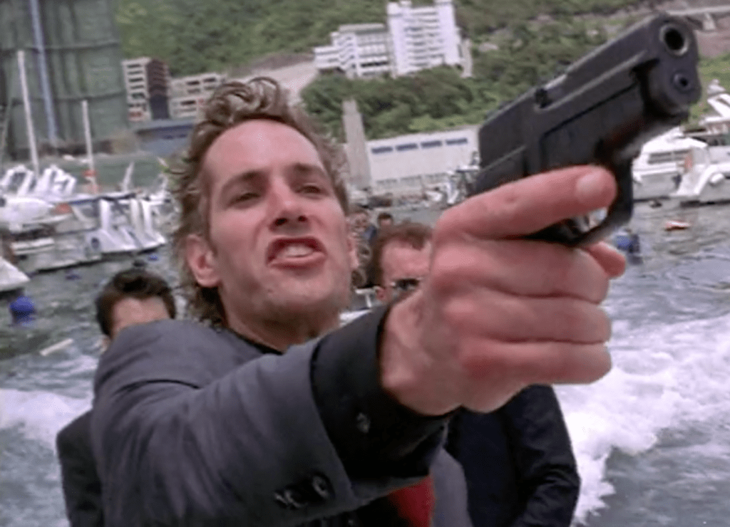 Curtis tries to stop Edison from escaping... by attempting to shoot him, of course!