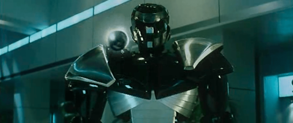 The RSI attack robot fires a missile!