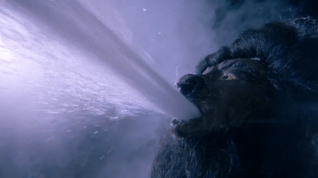  Water gushes from King Bull's mouth!