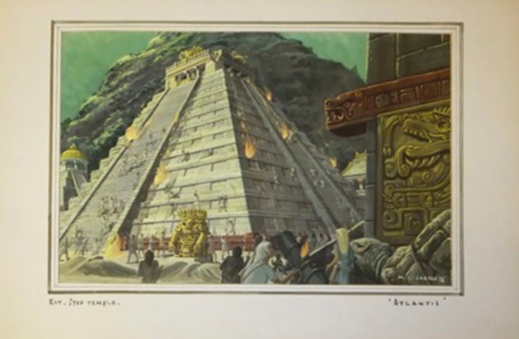 Maurice George Carter's painting of an Atlantean temple