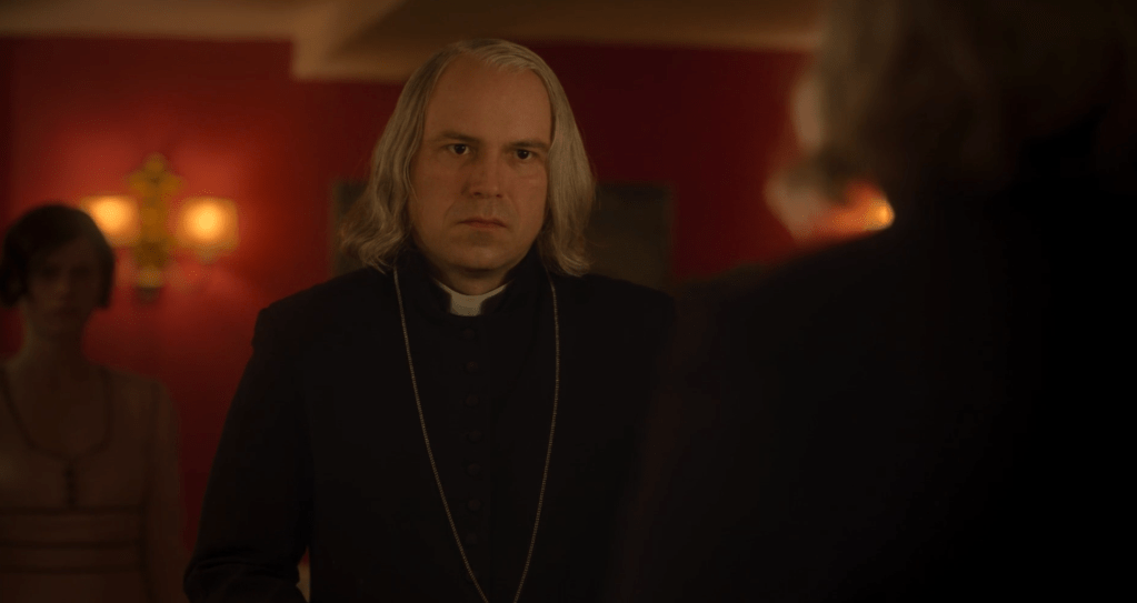 Kinnear as the creepy, woman-blaming vicar