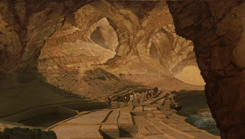 A trek through the (matte painting) caverns