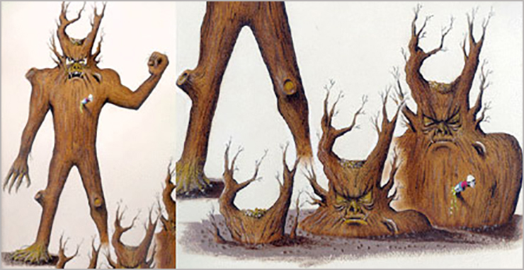 More concept art, including an exploration of how Tobanga grows up from the ground