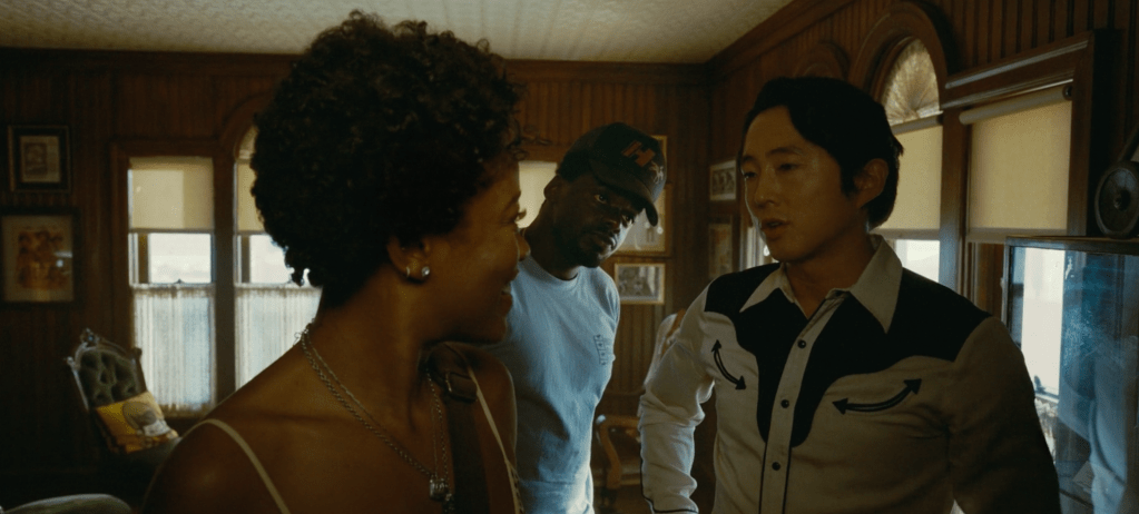 Keke Palmer, Daniel Kaluuya and Steven Yeun