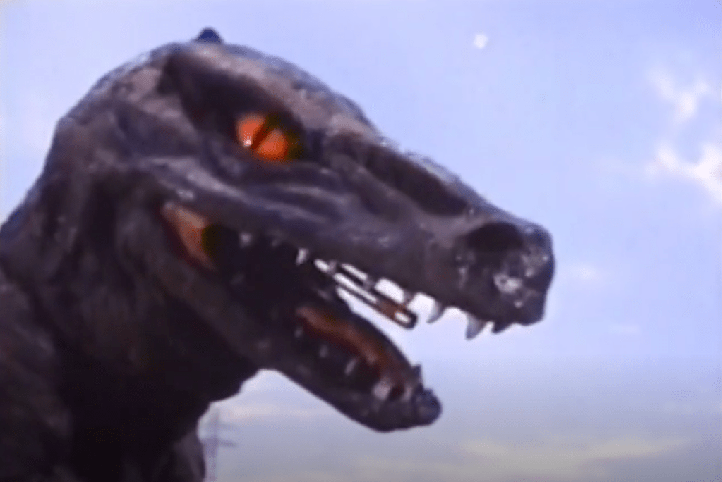 Two harpoons are fired into this dinosaur's mouth... and he just eats them!