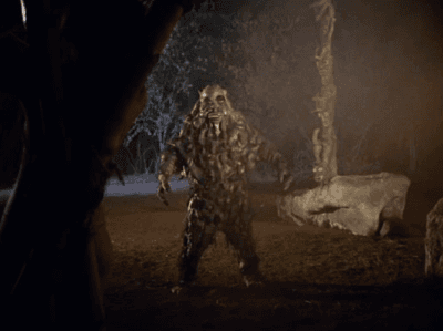 The licentious monster grabs a victim!