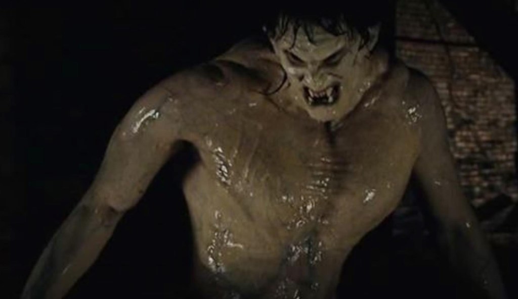 Above: two shots of the strange, clammy-skinned humanoid!