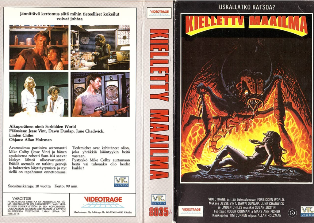 Finnish video sleeve