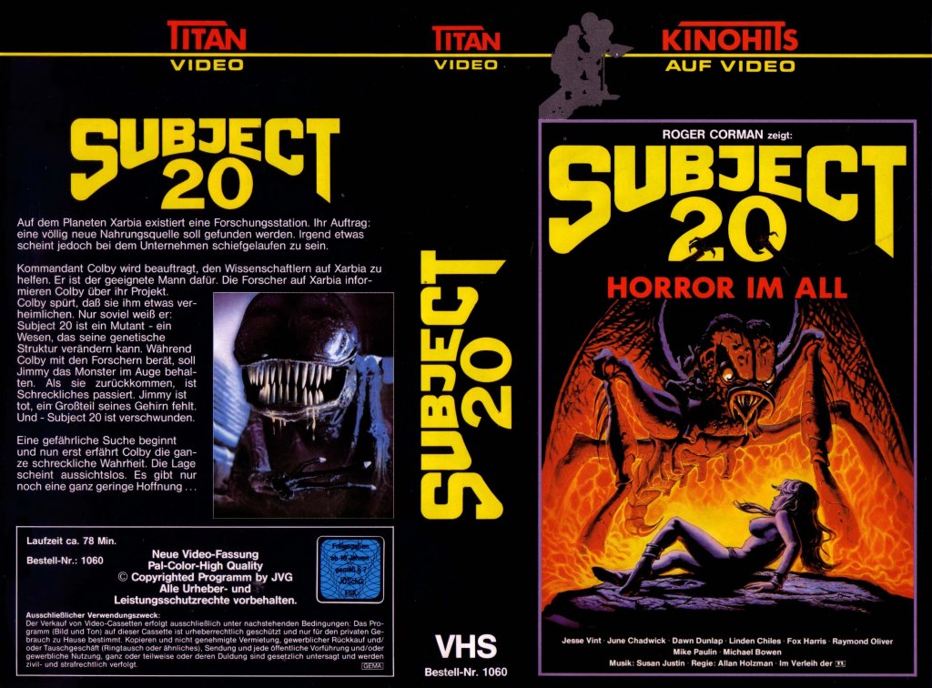 German VHS sleeve