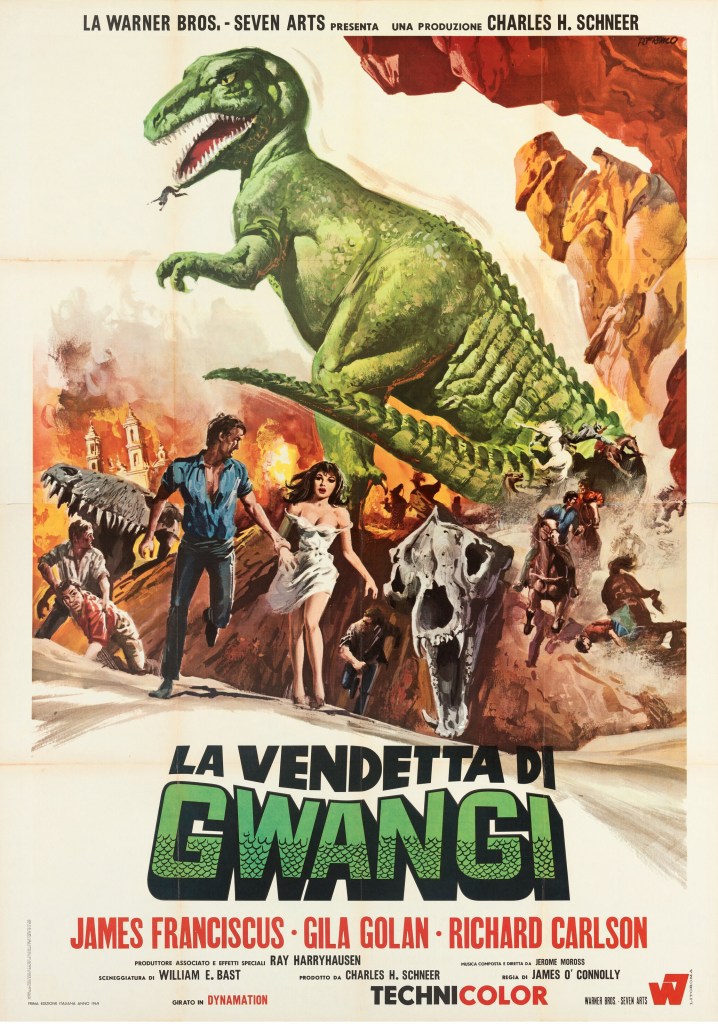 Italian poster. This puts a scantily-clad female at the front of the action. Those Italians!