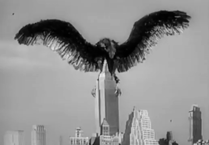 The Giant Claw smashes-up New York!