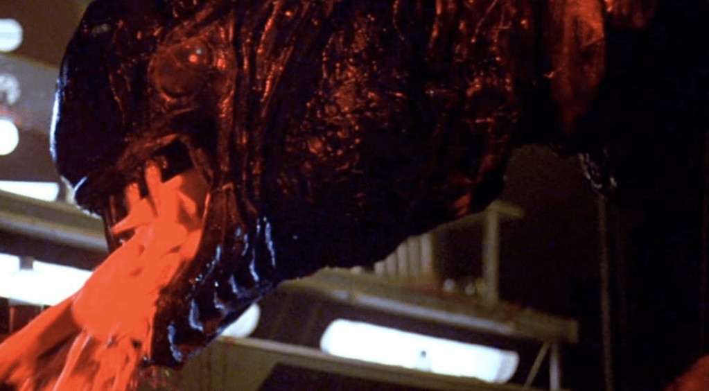 The creature suffers from terminal upchucking!