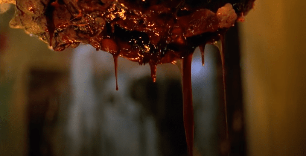 There's lots of fluid dribbling and dripping about