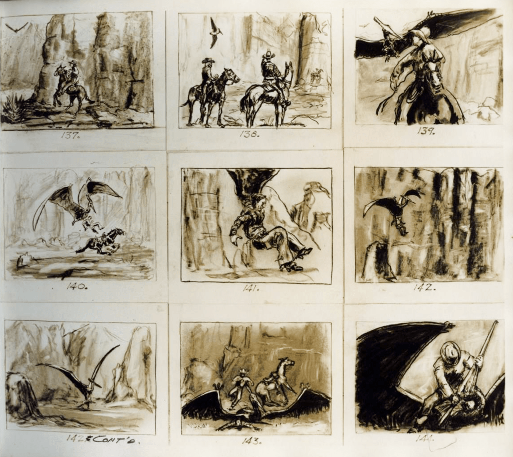 Willis O'Brien storyboard