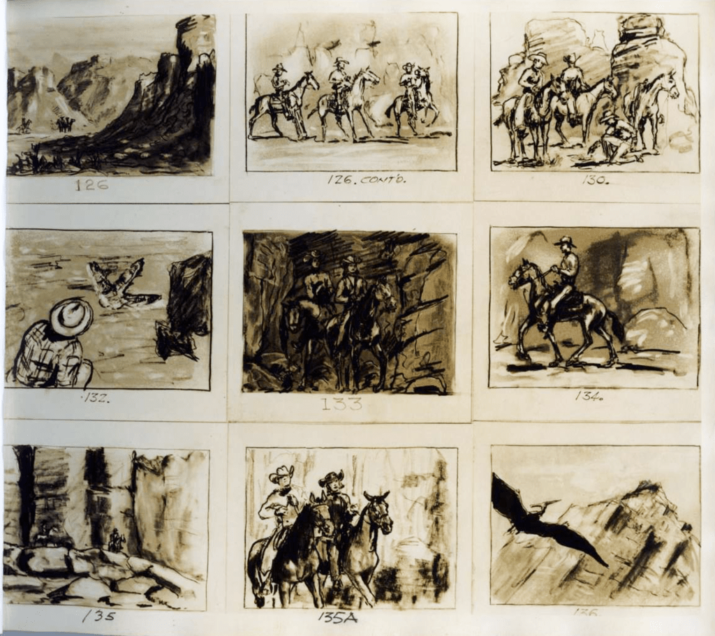 Willis O'Brien storyboard