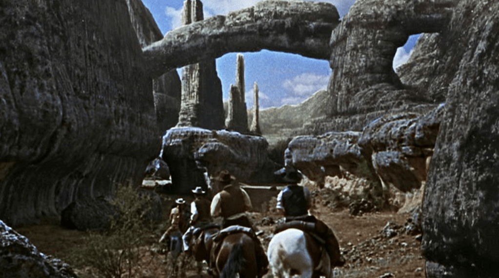 I would've liked more atmospheric matte paintings like this one