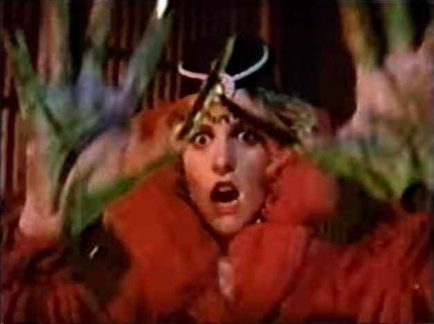 Witch-woman Monica has long, steel nails!