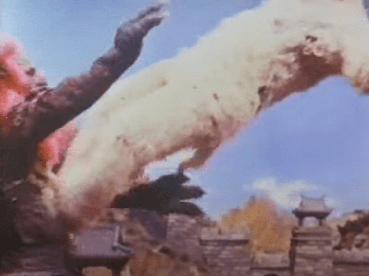 ...and, at one point, the ape downs Red Devil with a drop kick!