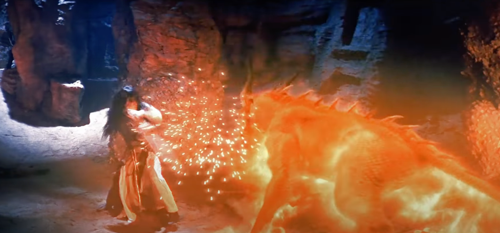 Wind versus a cave dragon