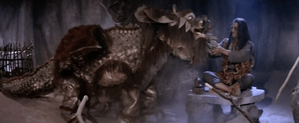 Flaming Cloud Devil feeds his pet, Dameng