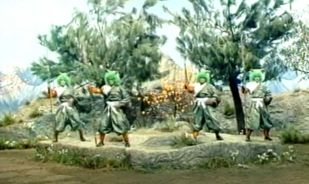 ...and turn into these green-haired warriors!