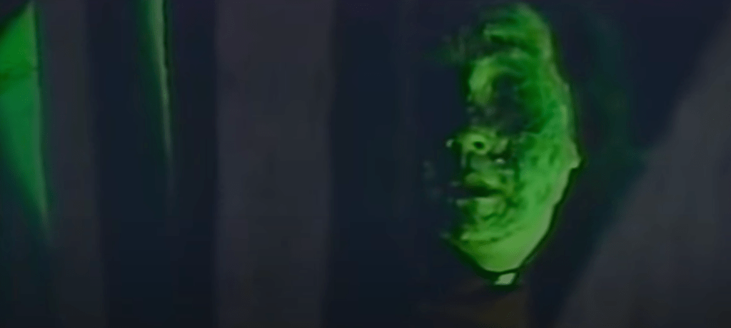 Chun's eyeless, green-faced dead dad