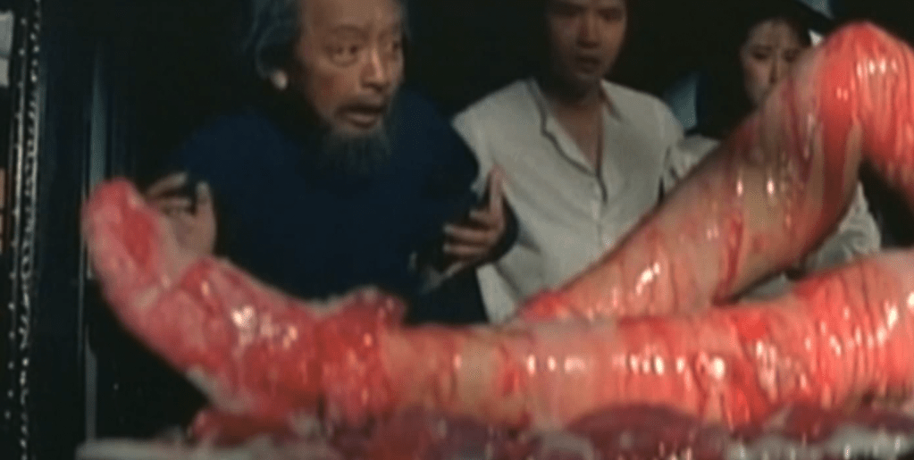 A slime-coated victim of the tentacle-monster