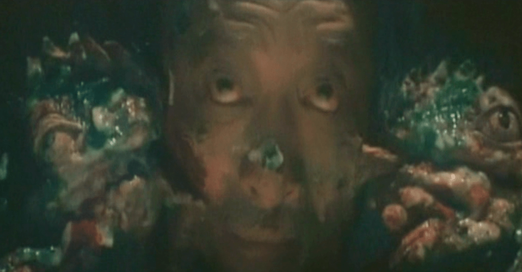 Bloody frogs chew on Quan's face!