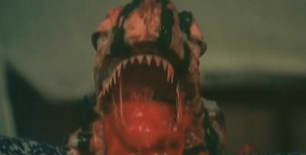 It's a toothy bloody frog!