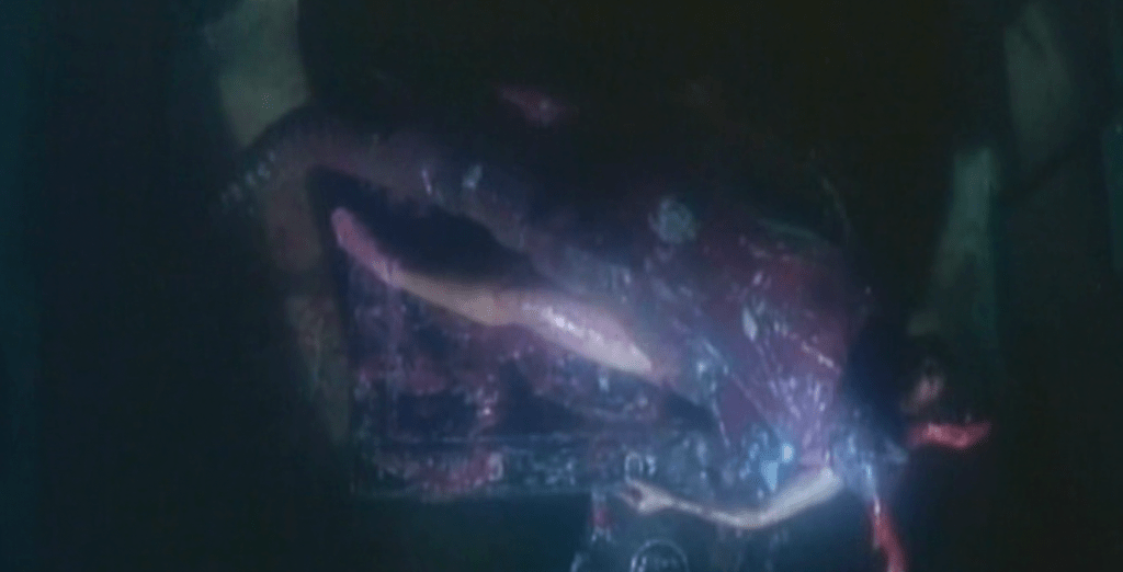 The creature from the well assaults its first victim