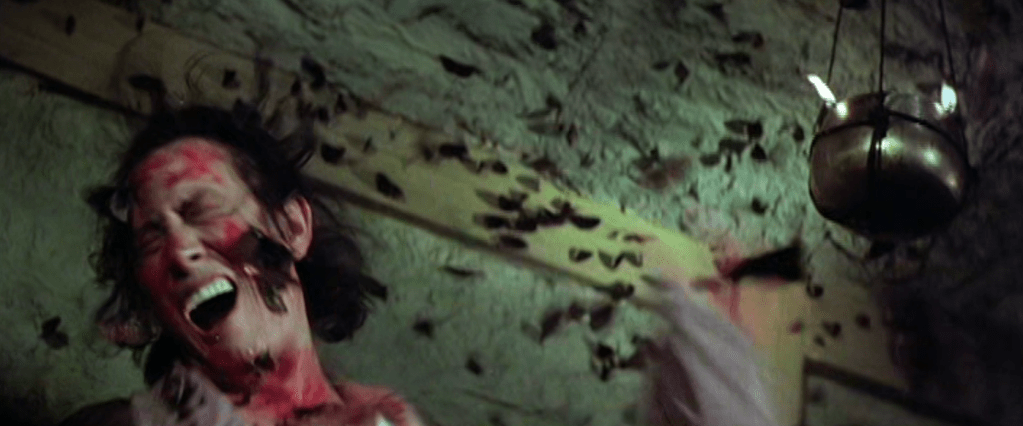 Master Shum is assaulted by a swarm of butterflies